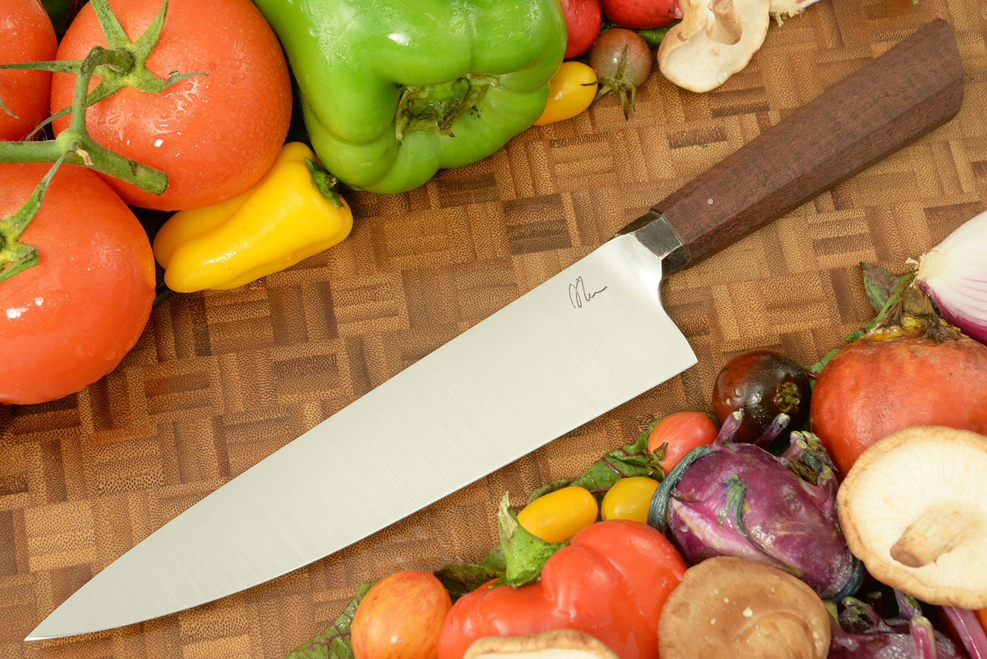 Integral Chef's Knife/Gyuto (8-1/4 Inches) with Curly Mexican Royal Ebony