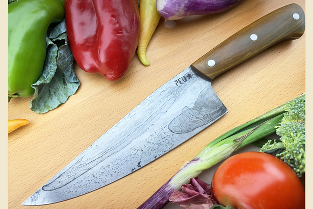 Chef's Knife (Cocinero 180mm) with Argentine Lignum Vitae and O2 Carbon Steel