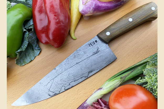 Chef's Knife (Cocinero 180mm) with Argentine Lignum Vitae and O2 Carbon Steel