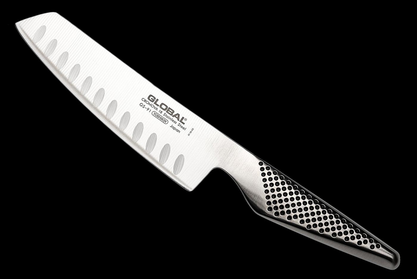 Global Vegetable Knife (Fluted) - 5 1/2 in. (GS-91)