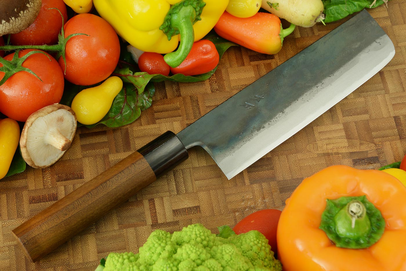 Chef's Knife (Nakiri) - 6-1/2 in. (165mm), Shinogi Handle