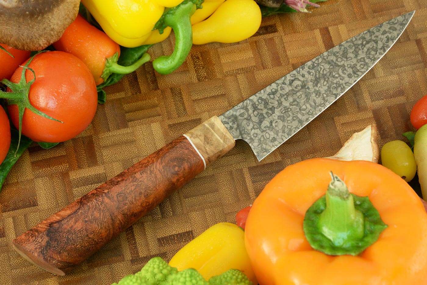 Utility (5-1/4 in.) with Amboyna Burl and Maple Burl