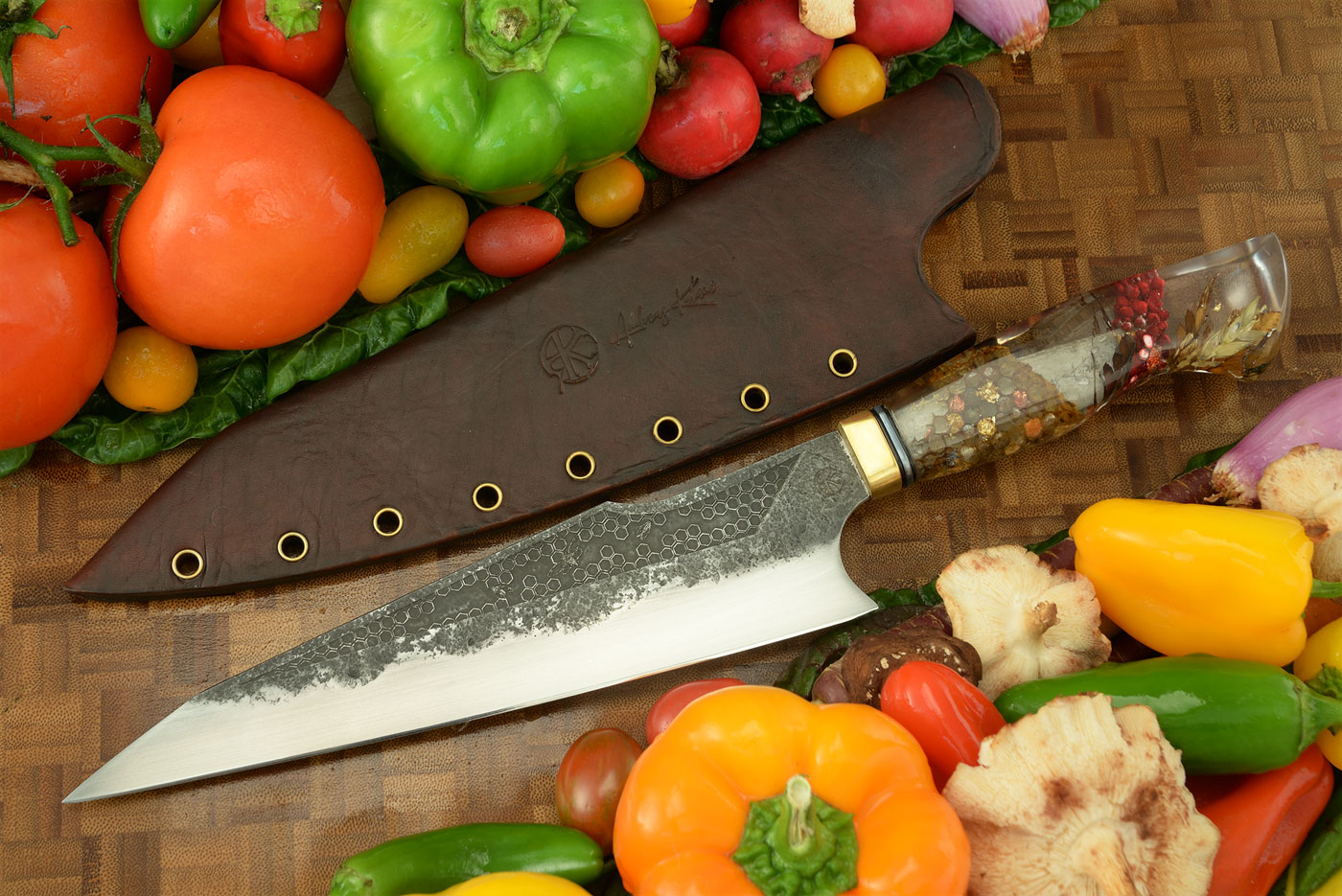 Lagertha K-Tip Chef's Knife, Natural Galaxy (8-1/2 in)