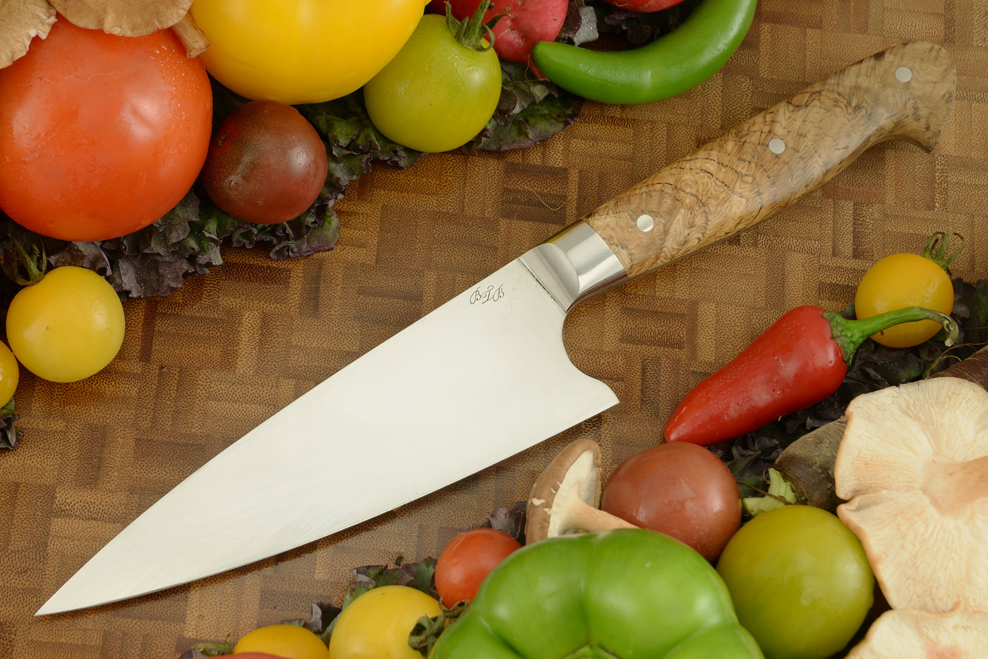 Chef's Knife (6-1/2 in.) with Oak Burl