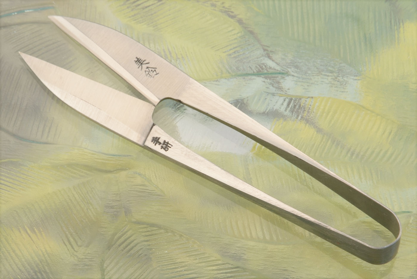 Thread Shears (Nigiri Hasami), 4-1/8 in/105mm - Shirogami 1 - LEFT HANDED