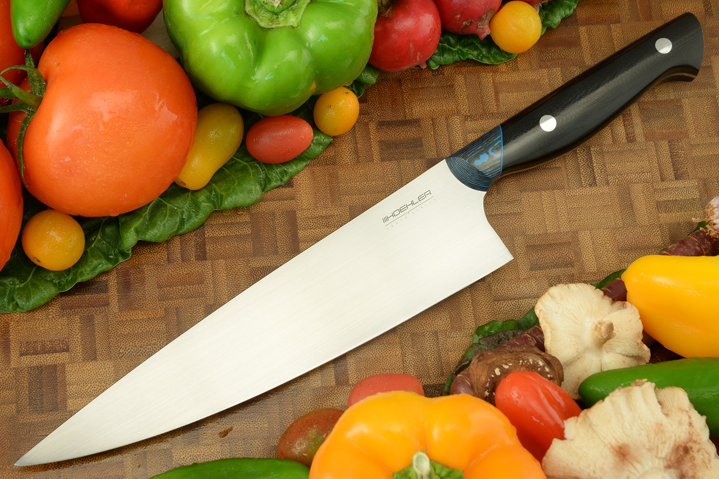 Chef's Knife (8-1/4 in.) with Black G-10 and Arctic Storm FatCarbon