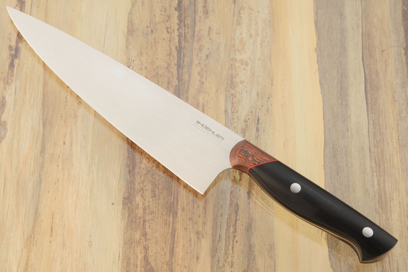 Chef's Knife (8-1/4 in.) with Black G-10 and Lavaflow FatCarbon