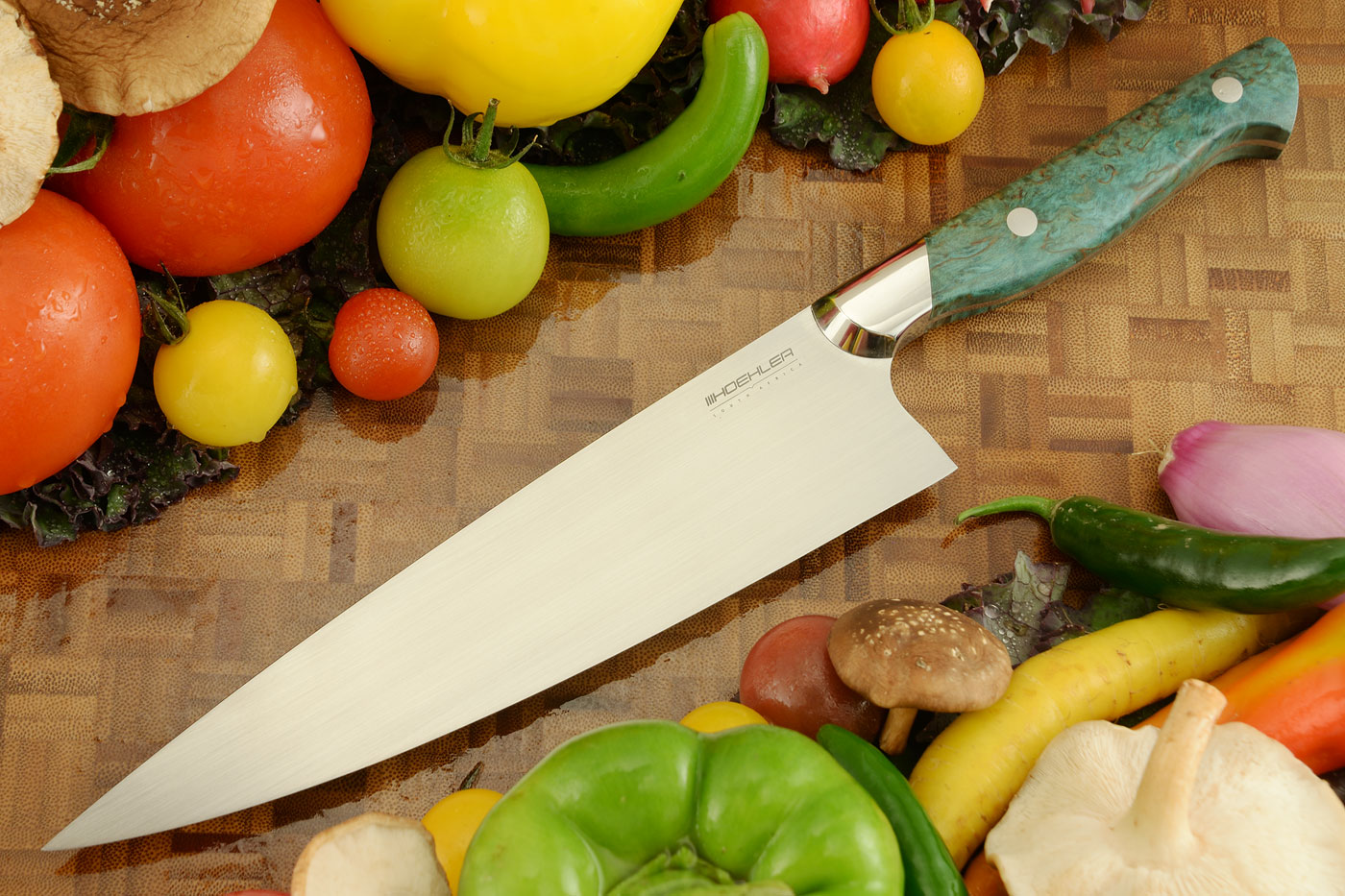 Chef's Knife (8-1/2 in) with Masur Birch