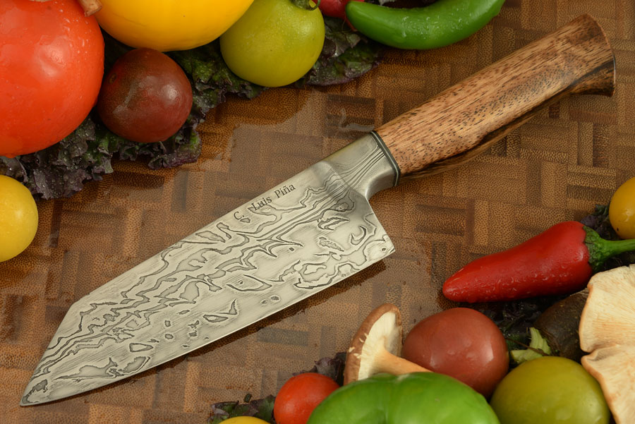 Integral Damascus Bunka Chef's Knife (5-1/2