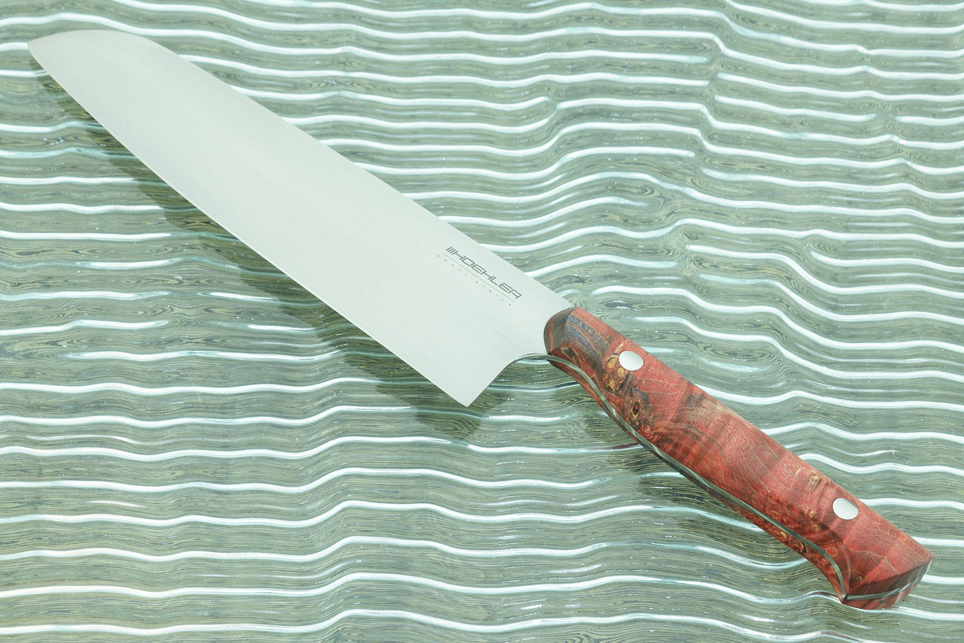 Chef's Knife - Santoku (7 in) with Red Maple Burl