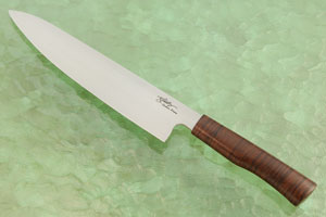 Chef's knife, Flat grind GYUTO, kitchen knife, Thin grind, 52100/100Cr6 -  The Spoon Crank