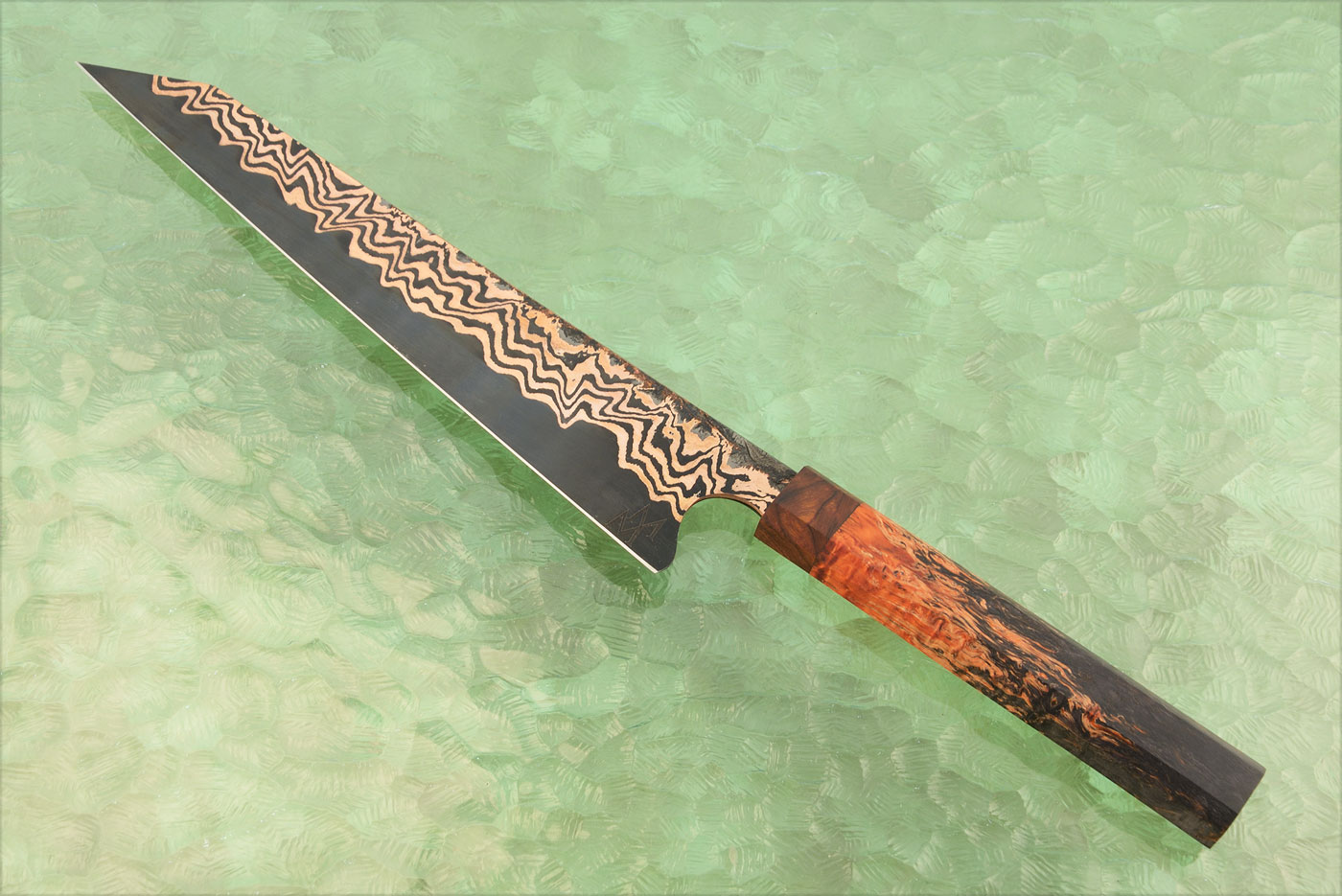 K-Tip Chef's Knife - Gyuto - with Copper San Mai (9.8