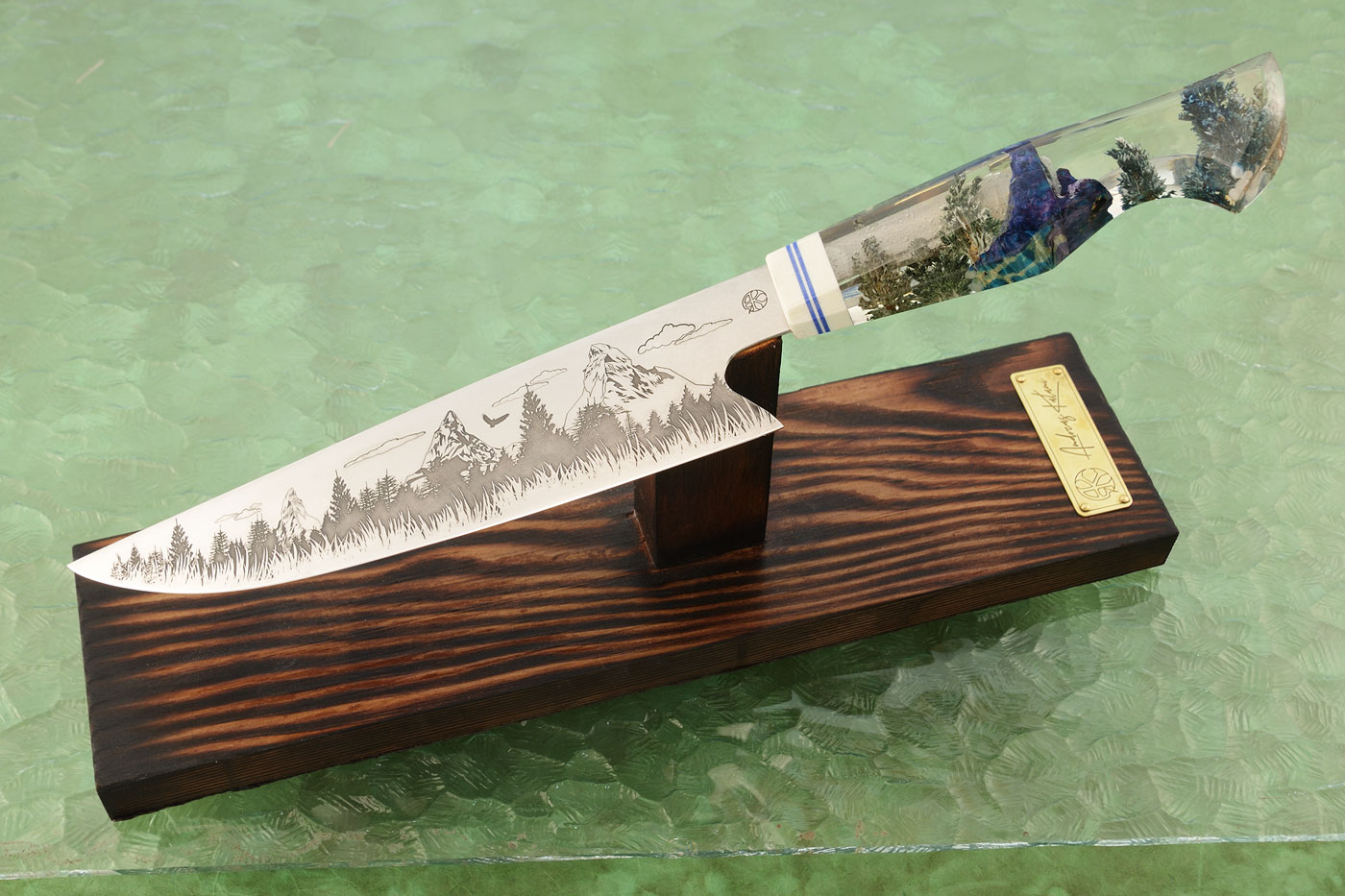 Dalla Chef's Knife (8-1/4 in.) with Natural Alps Galaxy