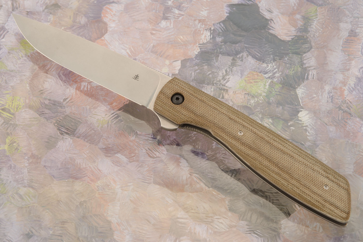 Dirt Dobber XL with Green Canvas Micarta