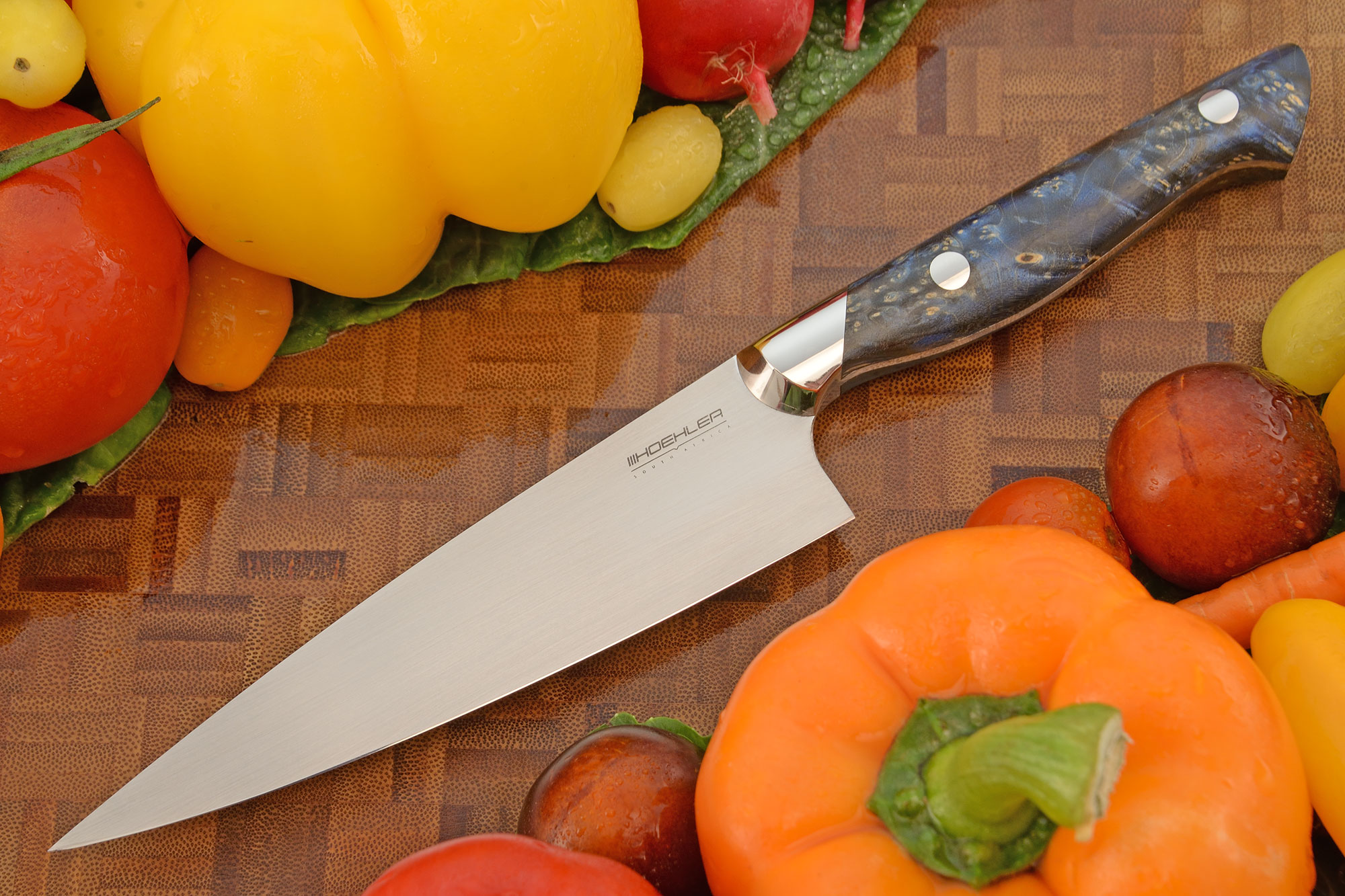 Commercial Chef Pro Chef Knife 8 inch Blade with Triple Rivet