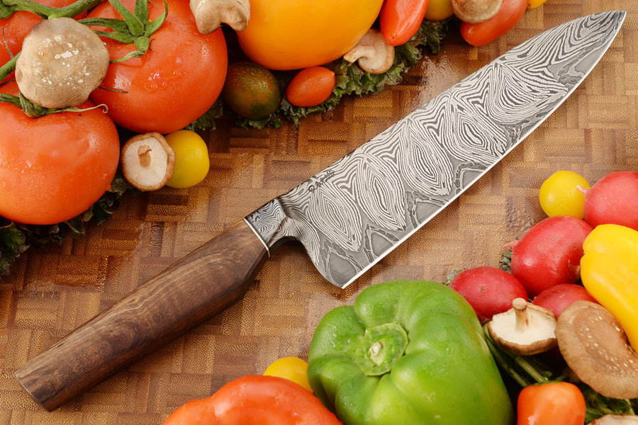 Integral Damascus Chef's Knife (8 in) with Beefwood