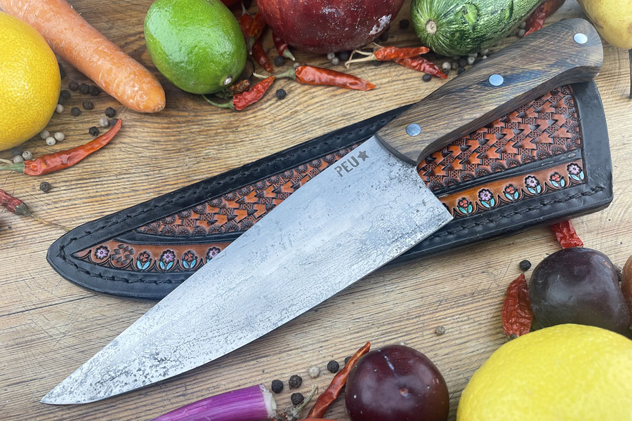 Chef's Knife (Cocinero 180mm) with Guayubira and O2 Carbon Steel