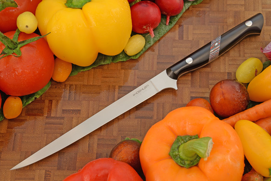 Fillet/Boning Knife (7-1/4 in.) with Black G-10 and FatCarbon (Semi-Stiff)