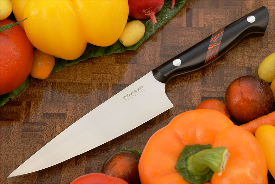 Chef's Knife (5-3/4 in.) with Black G10 and FatCarbon