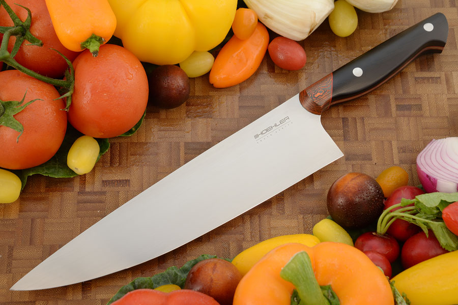 Chef's Knife (9-1/2 in.) with Black G-10 and FatCarbon