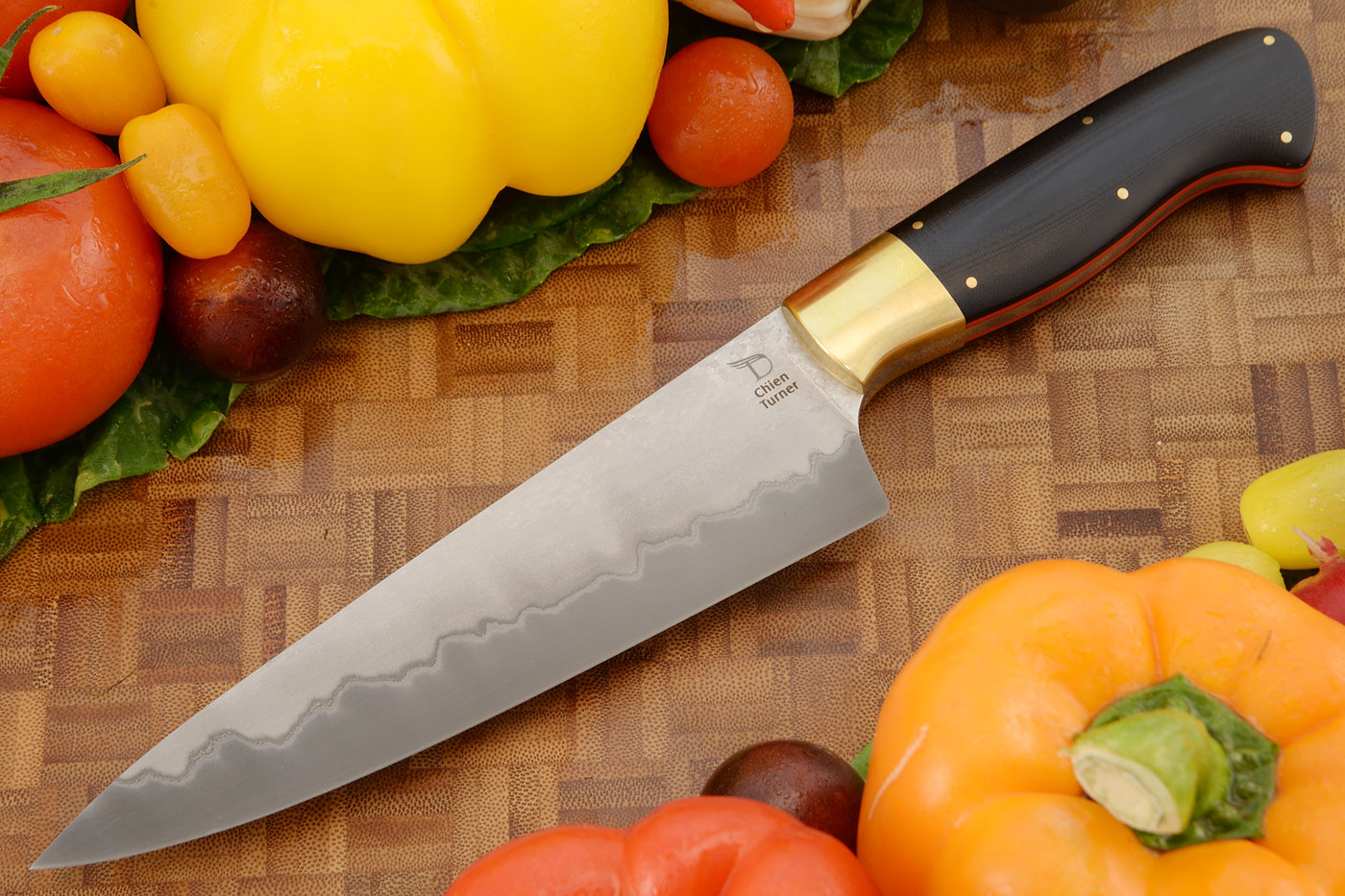 San Mai Chef's Knife with Black G-10 (6-2/3
