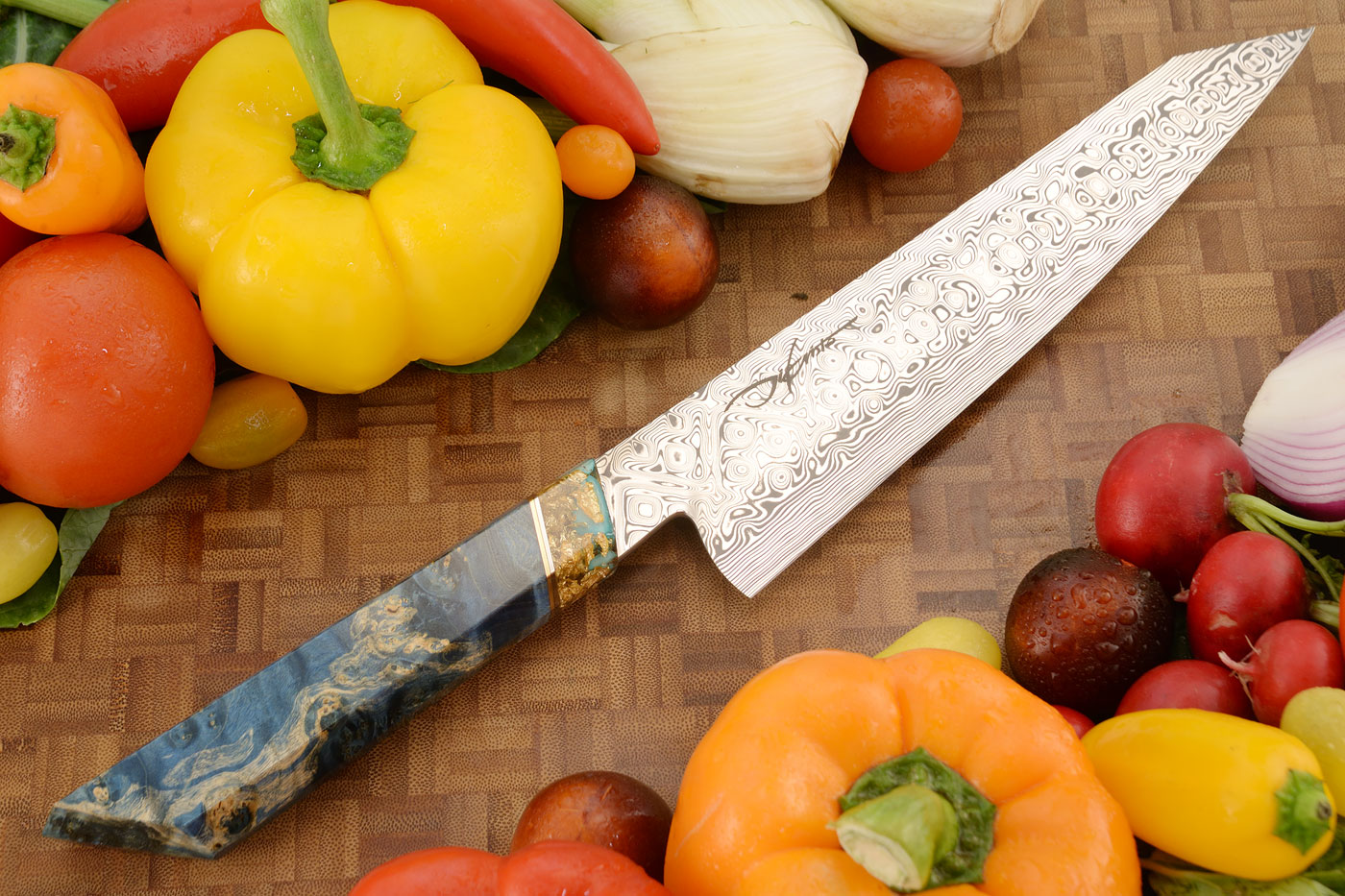Aegean Damascus Kiritsuke Chef's Knife (8-3/4