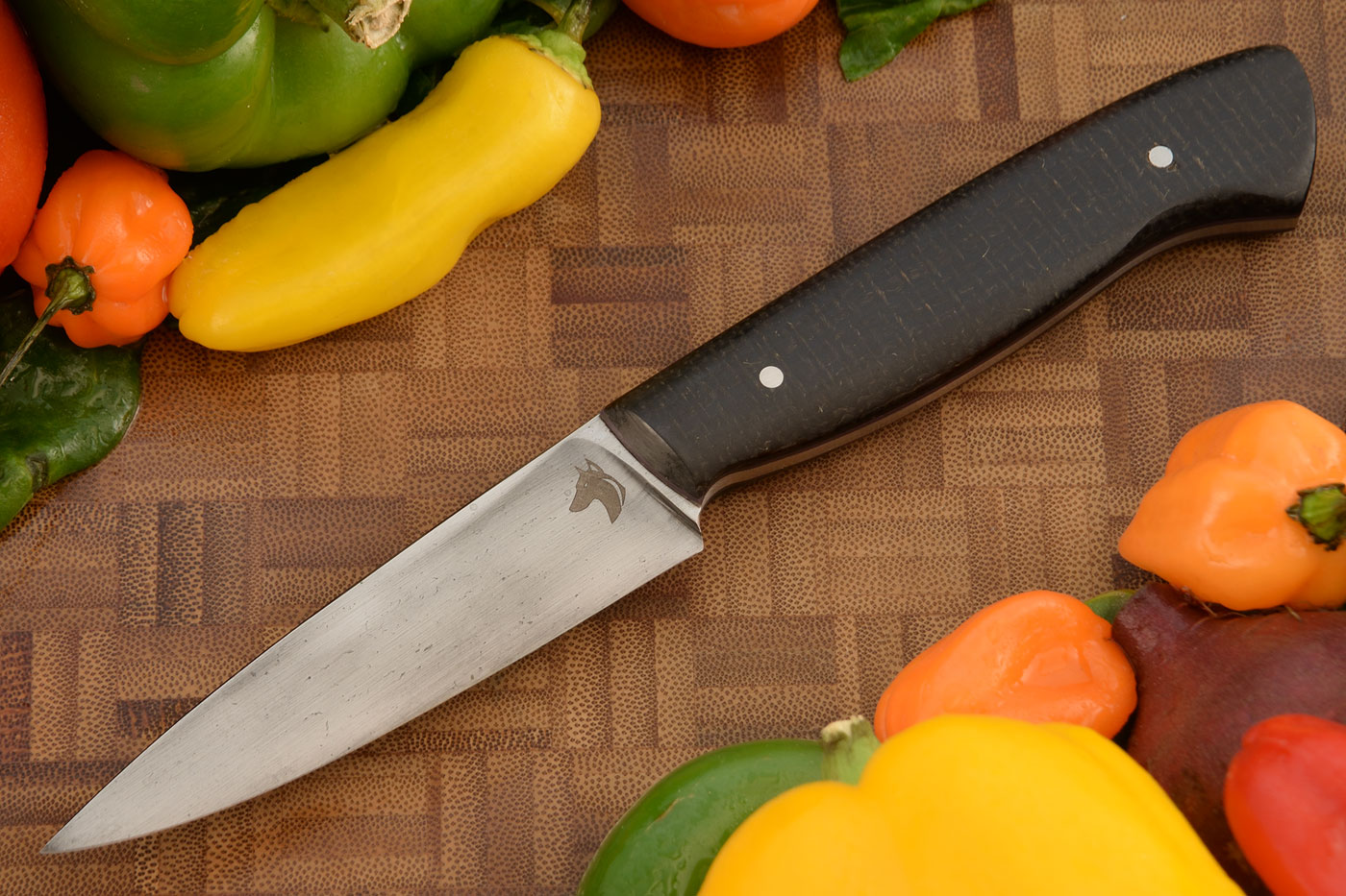 Paring Knife (3.7 in.) with Burlap Micarta