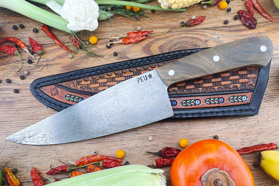 Chef's Knife (Cocinero 180mm) with Pau Santo and O2 Carbon Steel