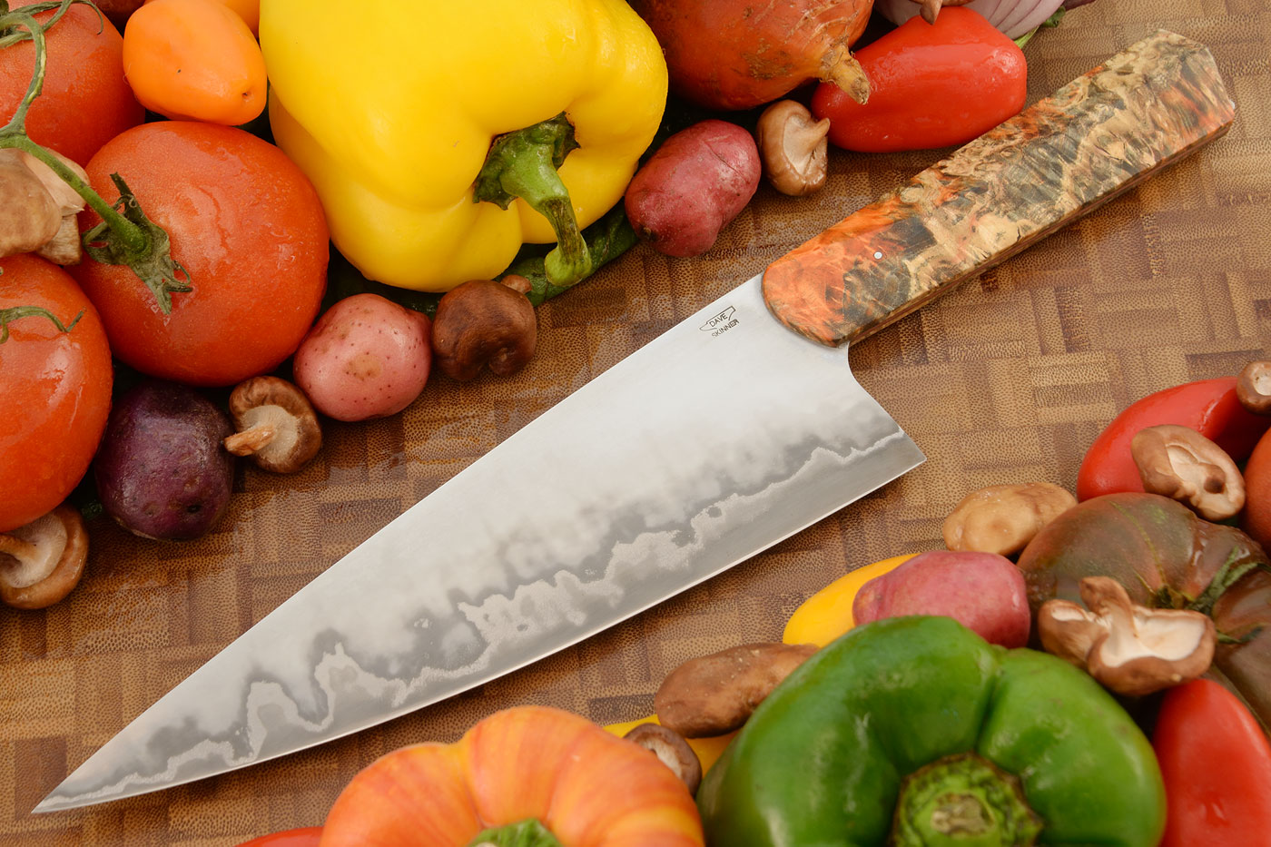 Chef's Knife (8-2/3 in.) with Maple Burl - 1070 San Mai