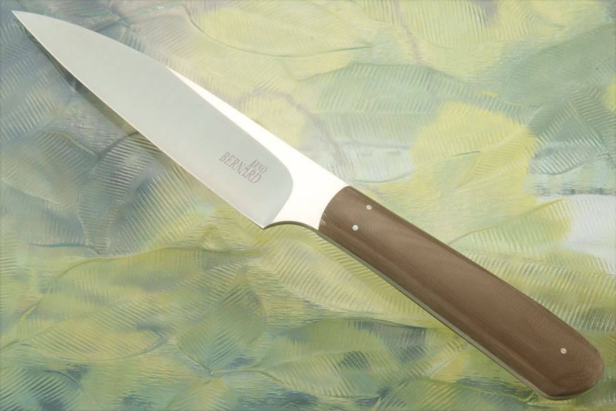 Utility Knife (4.2 in.) with Brown G-10 - N690