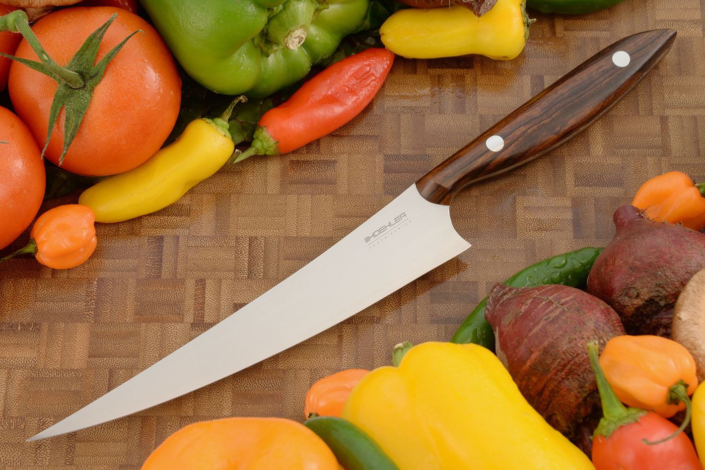 Upswept Fillet/Boning Knife (7-1/4 in.) with Ironwood (Semi-Stiff)