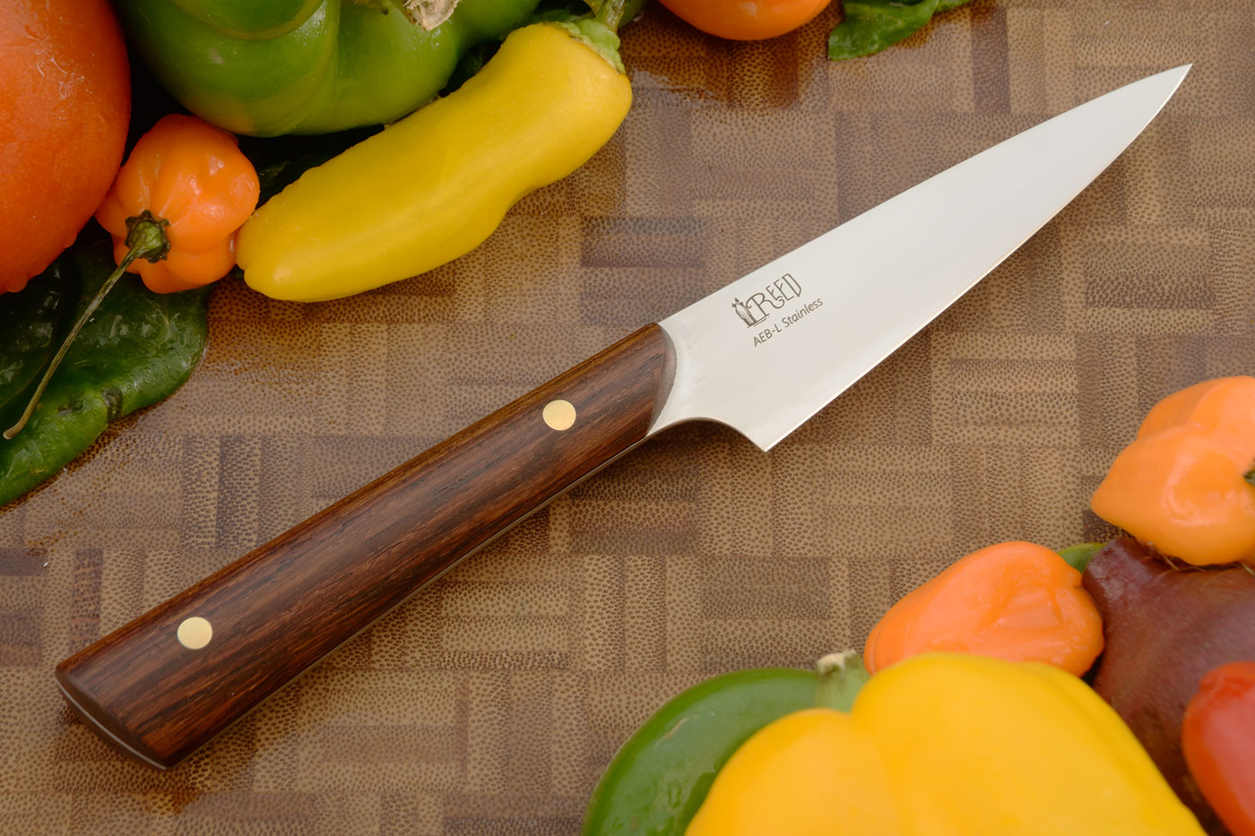 Paring Knife with Rosewood (3-3/4 inches) - AEB-L Stainless
