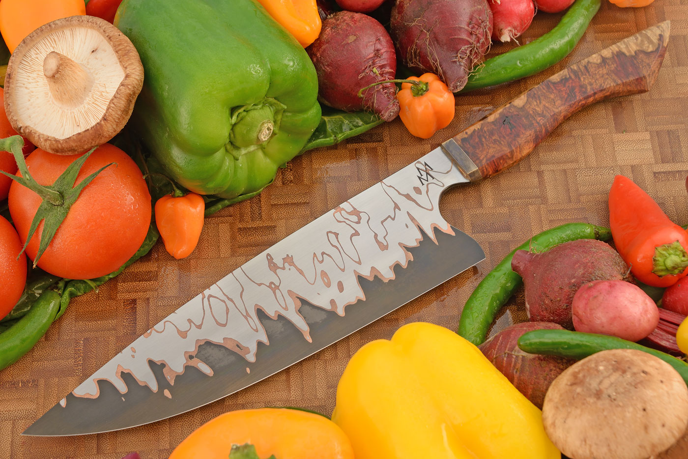 Cu-Mai Chef's Knife (9 in.) with Amboyna Burl
