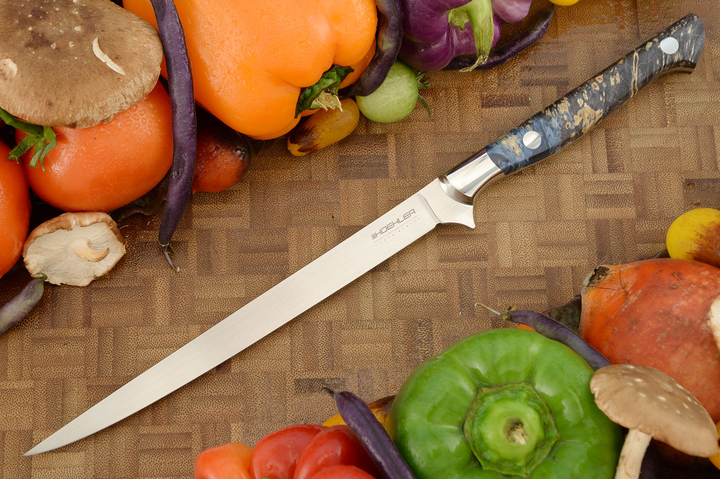 Fillet/Boning Knife (7-1/4 in.) with Maple Burl (Semi-Stiff)