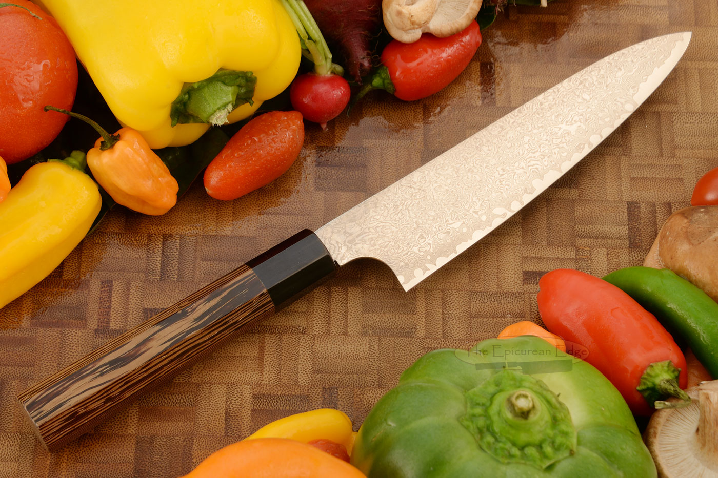 Slicing Knife (Petty) - 6 in. (150mm) - Ginsan 3 Stainless Damascus