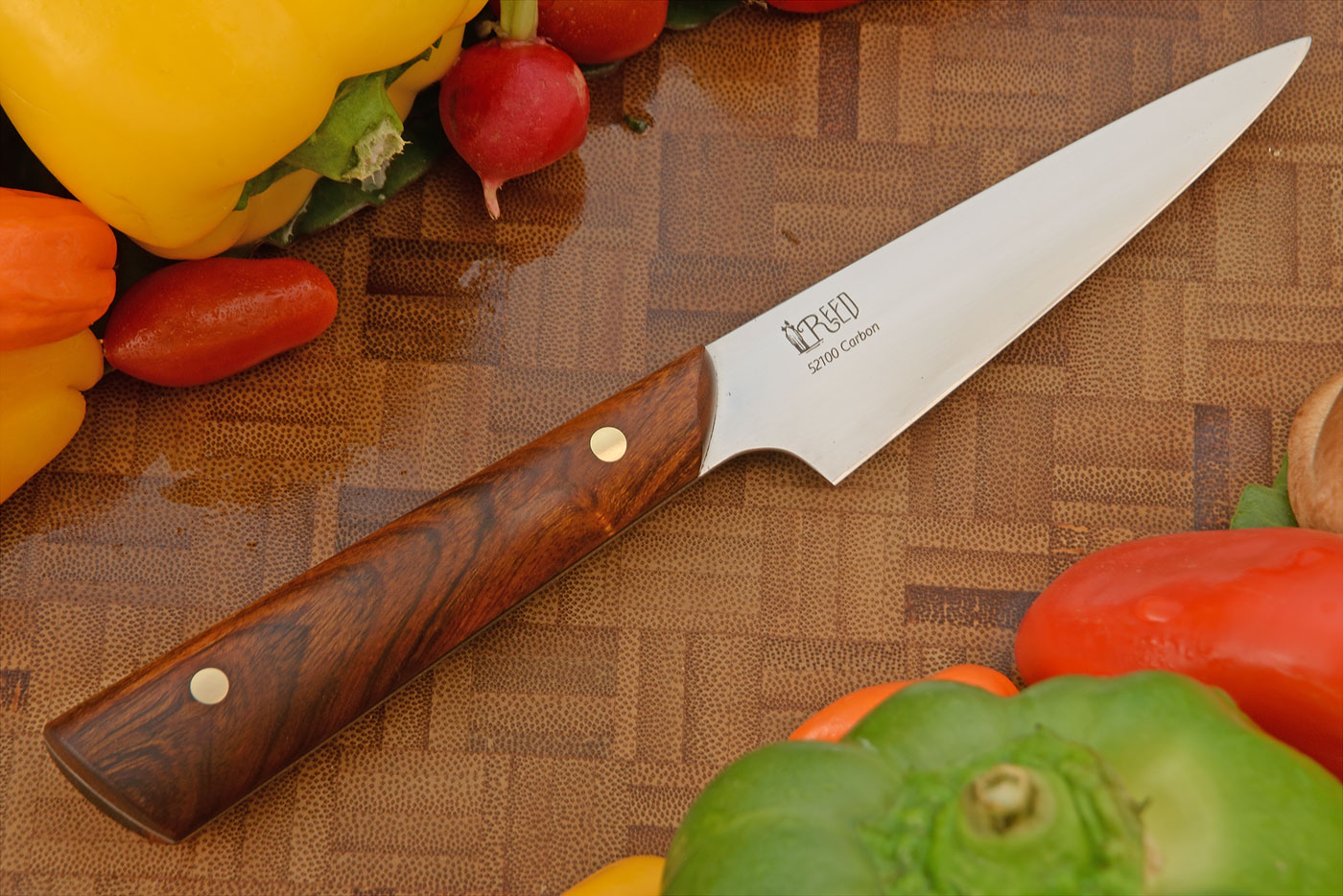Paring Knife with Ironwood (3-3/4 inches) - 52100 Carbon Steel