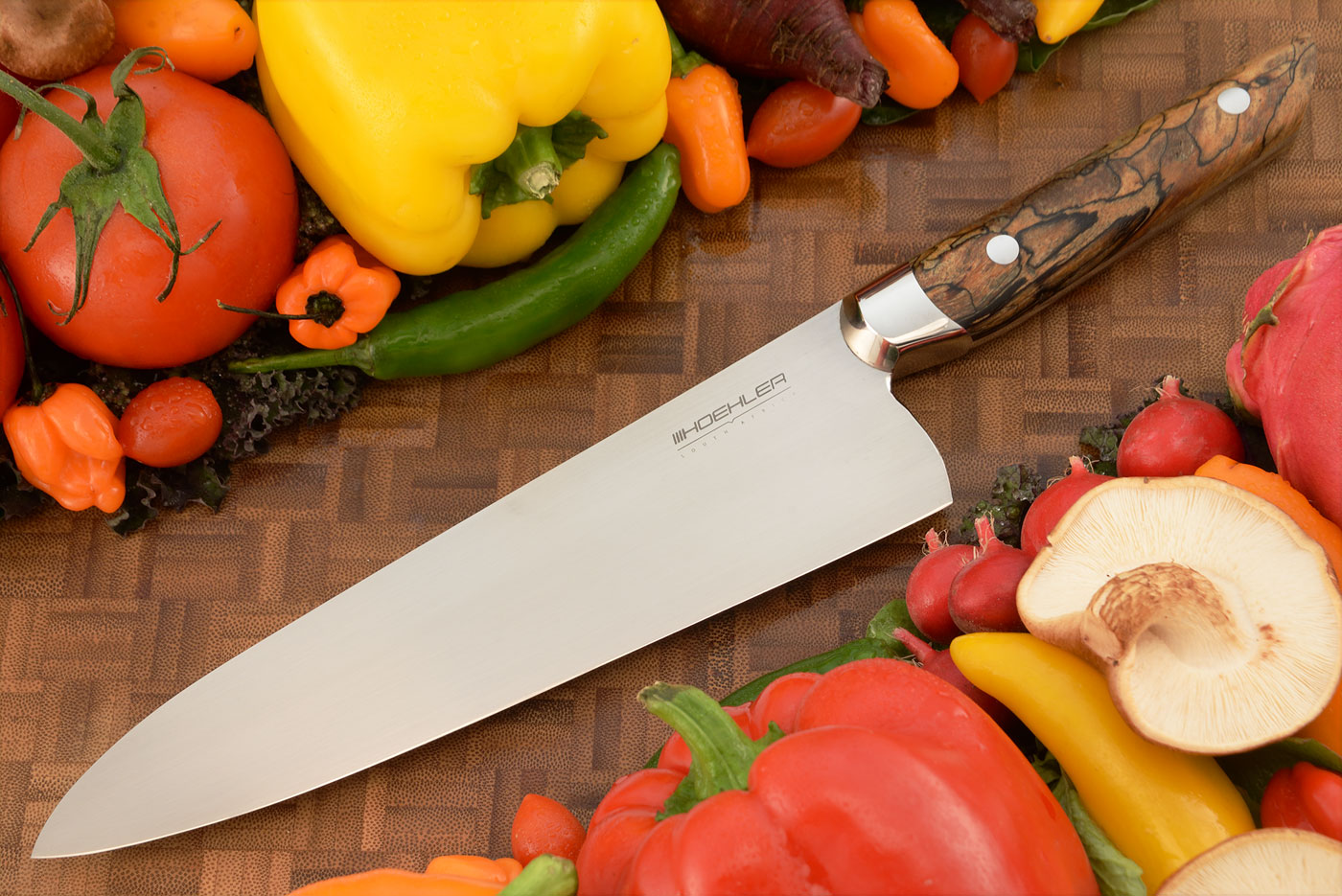 Chef's Knife - Gyuto - (8 in.) with Spalted Sassafras