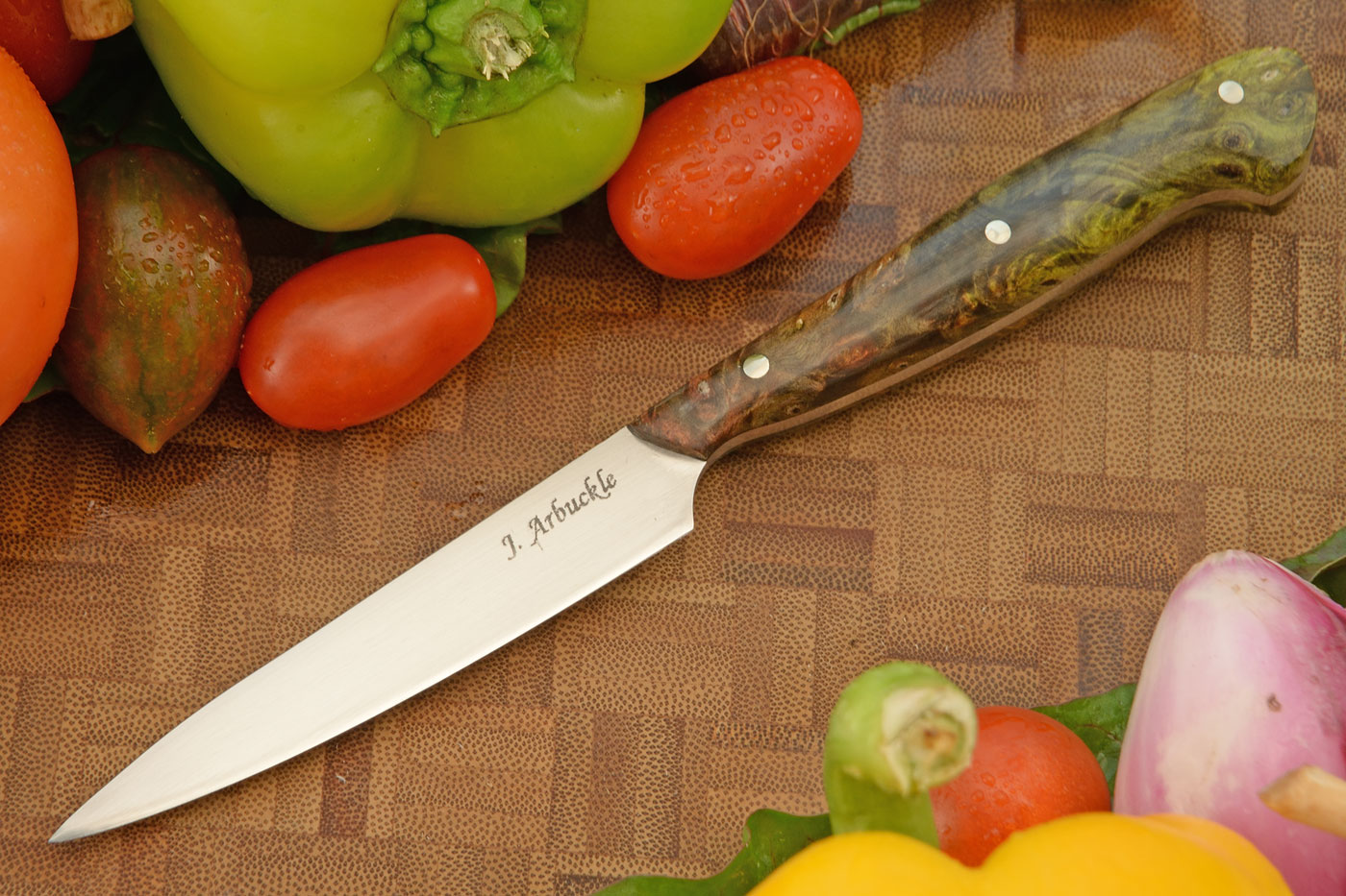 Paring Knife (3-1/2) with Buckeye Burl