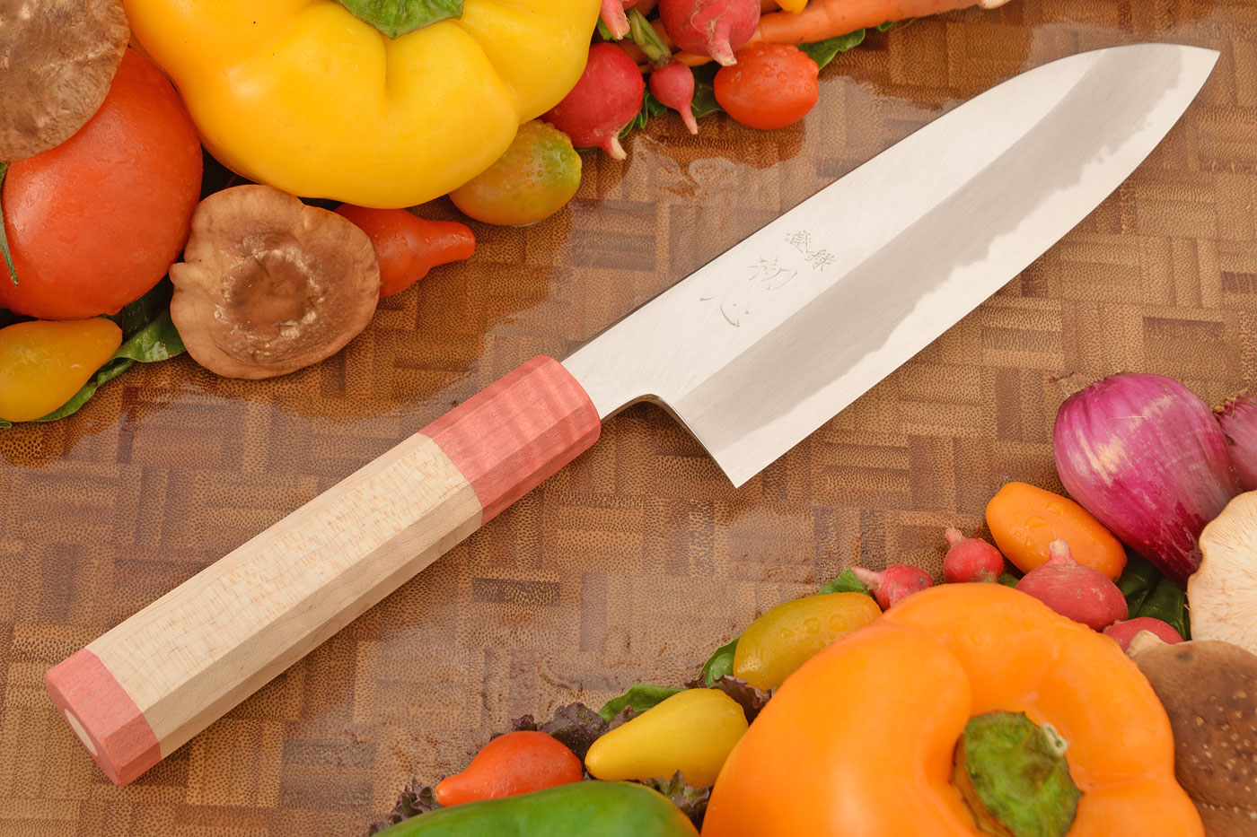 Chef's Knife (Santoku) - 7-1/8 in. (180mm) - Aogami 2 Carbon San Mai