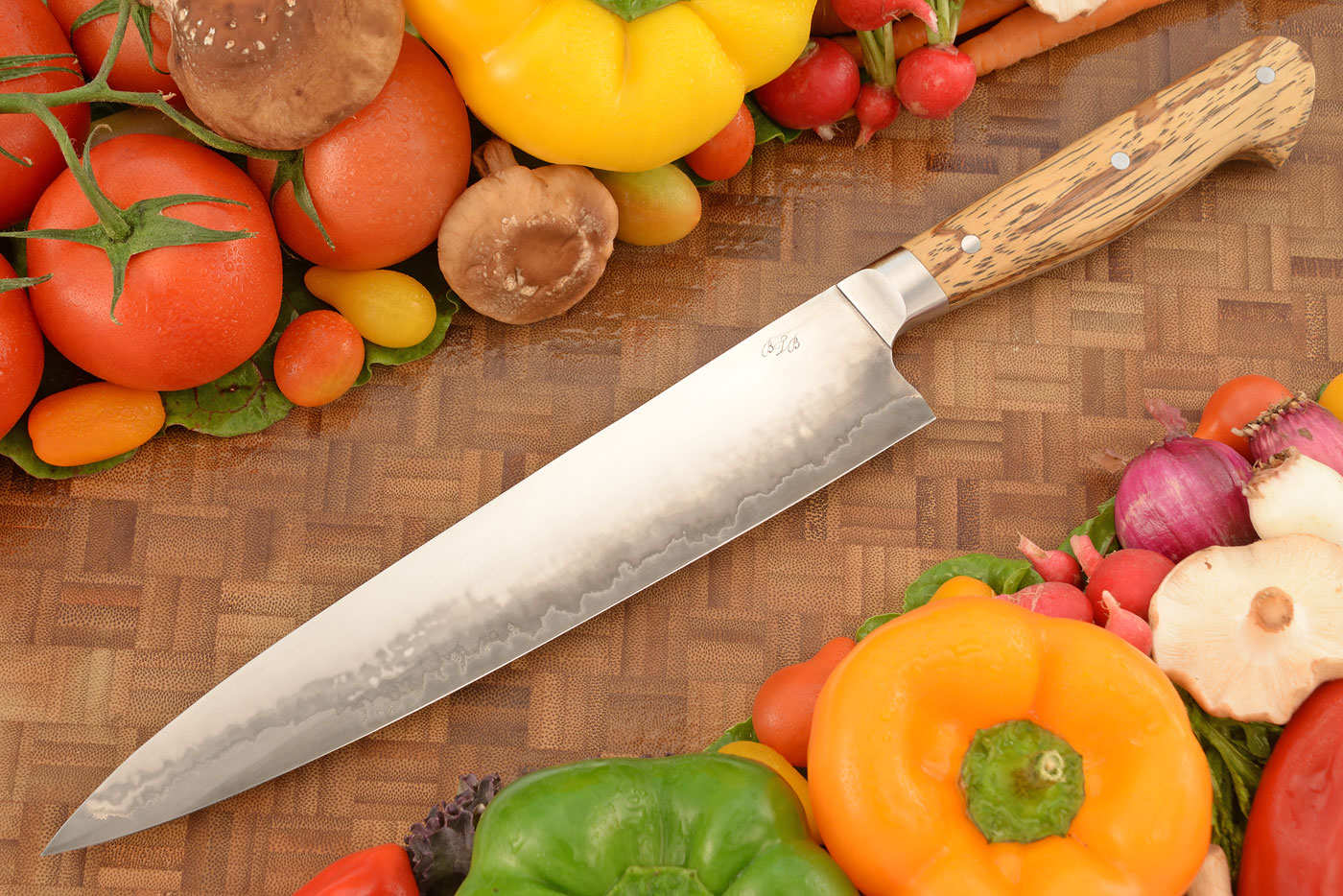 Slicing Knife (Sujihiki) with Spalted Pecan (9-1/3 in.)