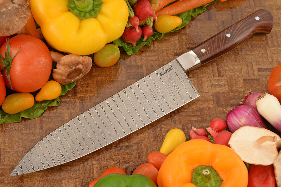 Damascus Chef's Knife with Sheoak (8-3/4 in.)