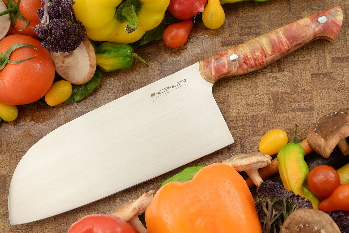 Serbian Cleaver (7-3/4 in.) with Maple Burl