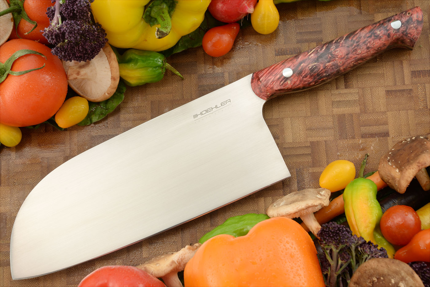 Serbian Cleaver (7-3/4 in.) with Maple Burl