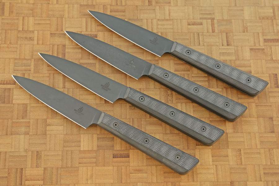 Steak Knives (Set of 4) with Black G-10 - Black