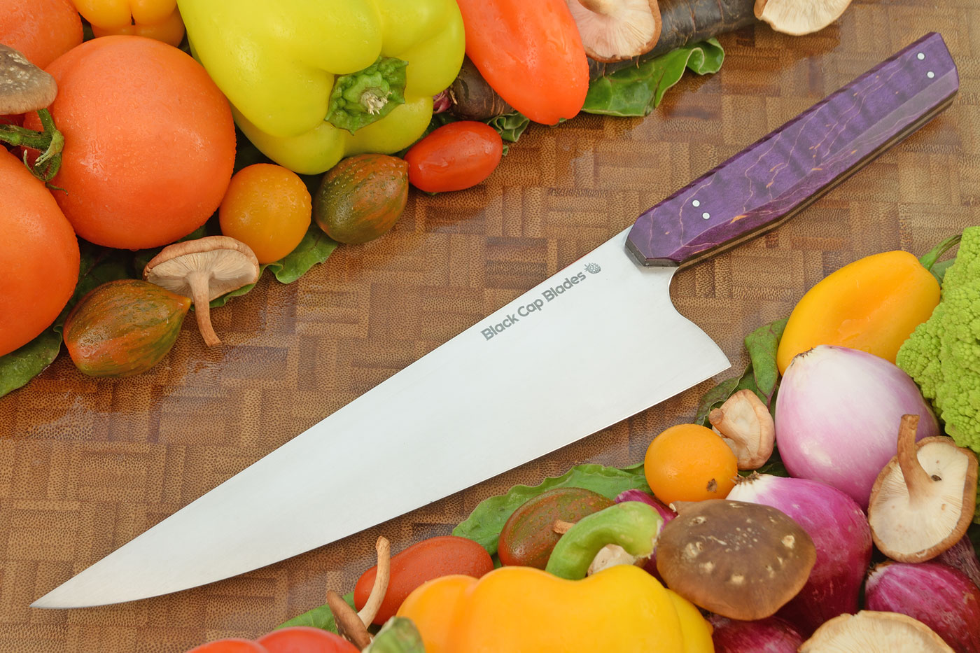 Chef's Knife (8 in.) with Curly Maple - AEB-L