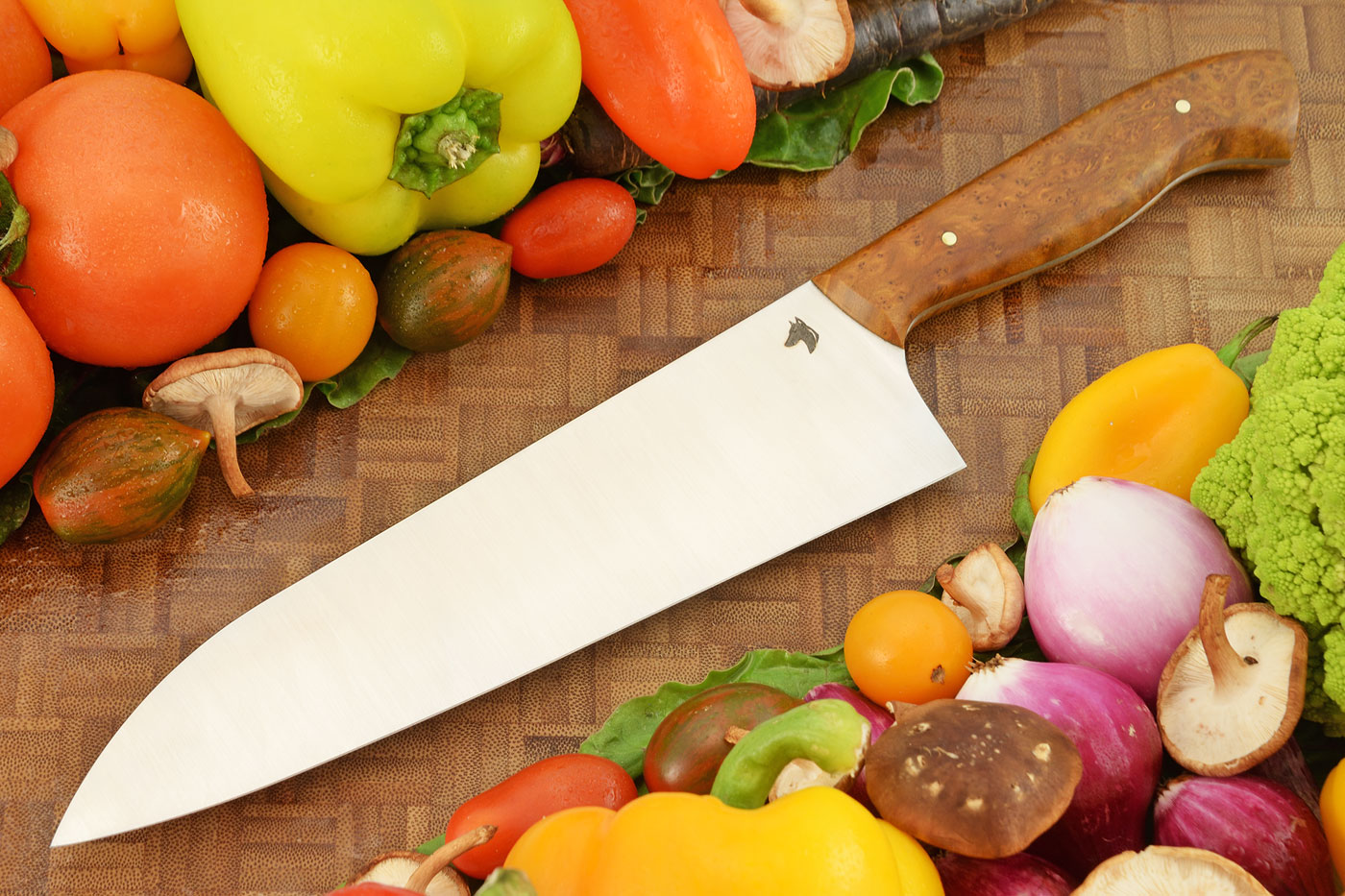 Chef's Knife (8-1/4 in.) with Cheesewood Burl - CPM-MagnaCut