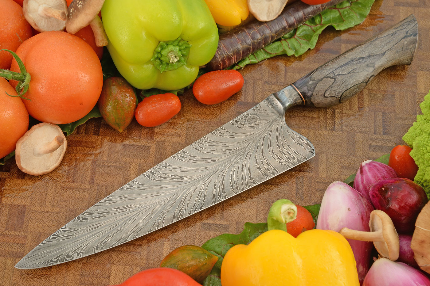 Integral Feather Chef's Knife (8-1/3 in.) with Spalted Maple