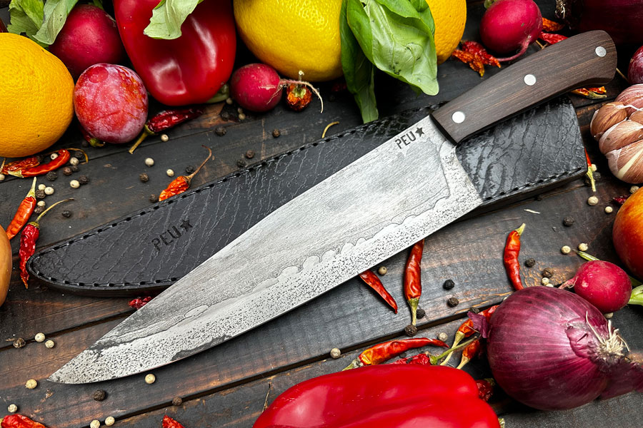 Chef's Knife (Cocinero 230mm) with Guayacan Ebony and O2 Carbon Steel