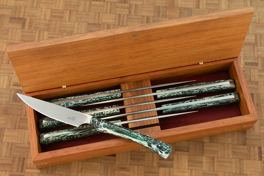 Steak Knife Set (6) with Kudu Horn