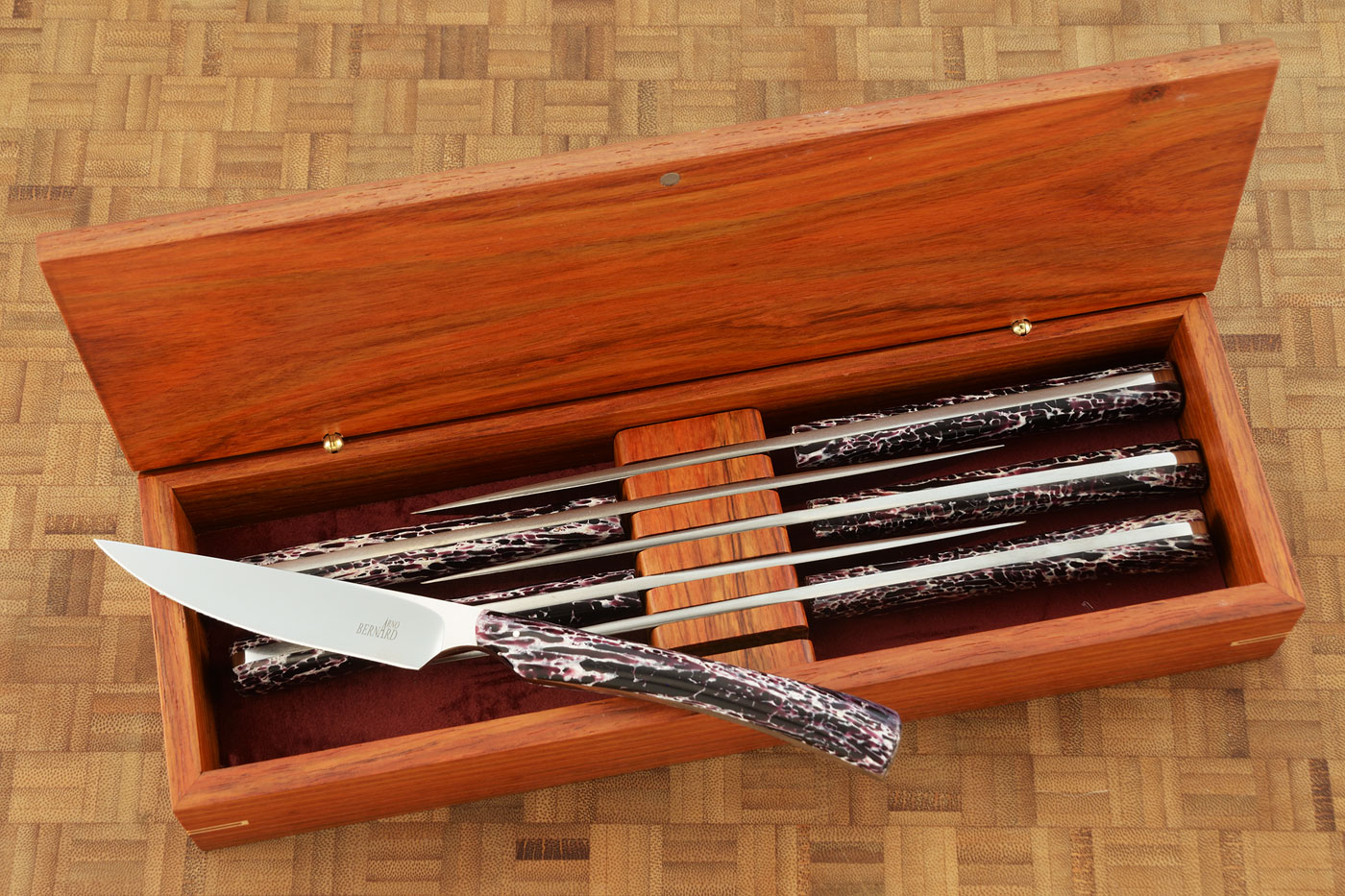 Steak Knife Set (6) with Kudu Horn